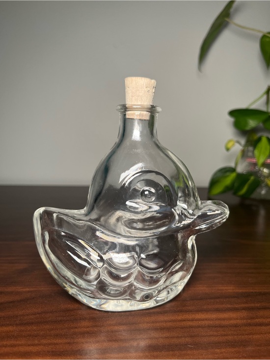 Other - Vintage Duck Shaped Glass Bottle / Decanter 🦆✨